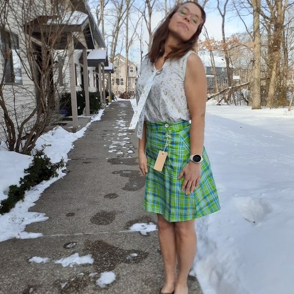Plaid Knee-length Skirt - Picture 5 of 6